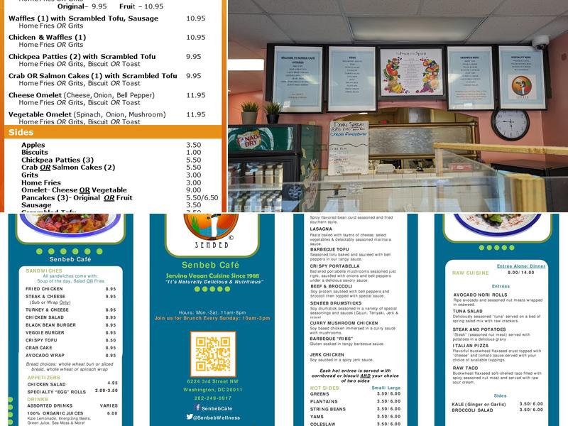 Senbeb Cafe Menu