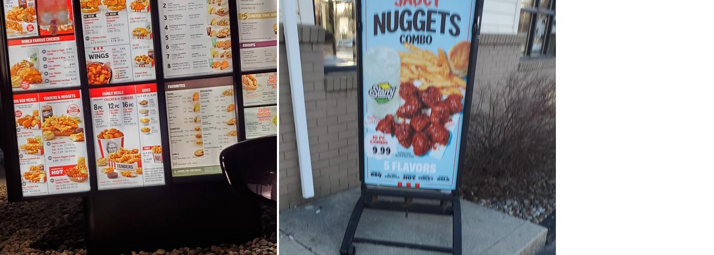 KFC Menu