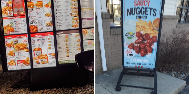 KFC Menu