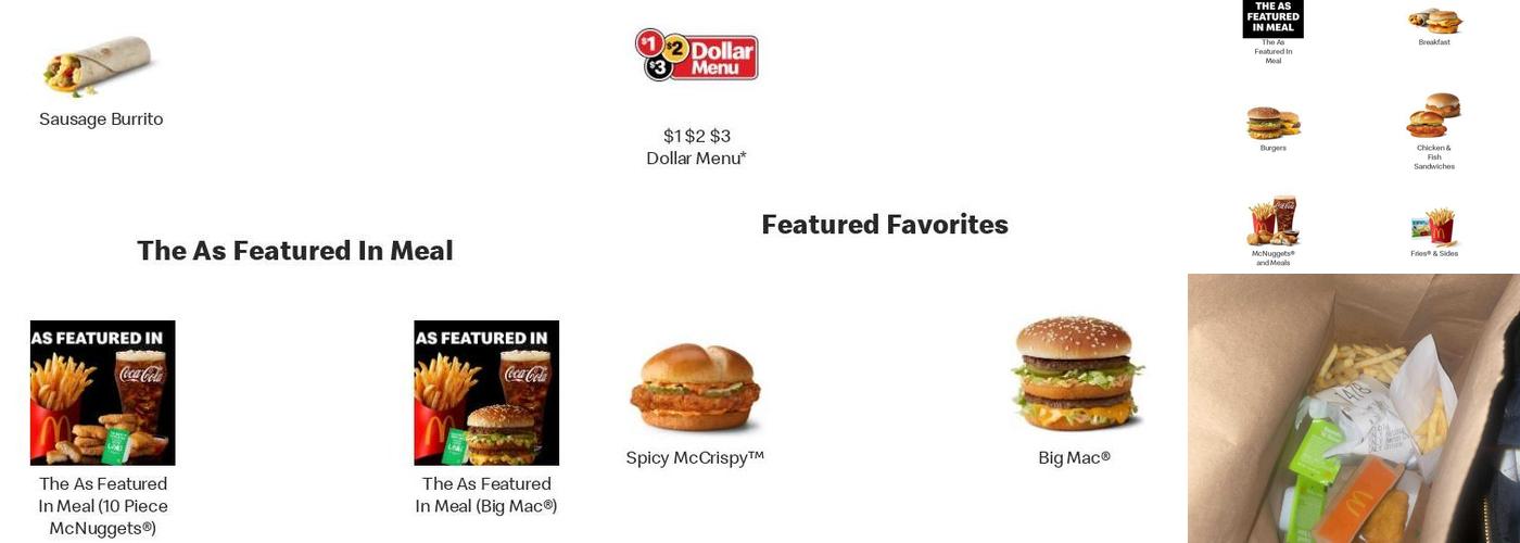 McDonald's Menu