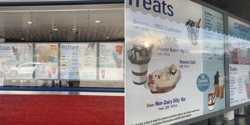 Dairy Queen Store Menu