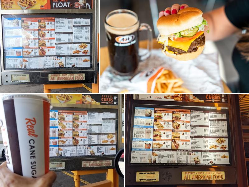 A&W Restaurant Menu
