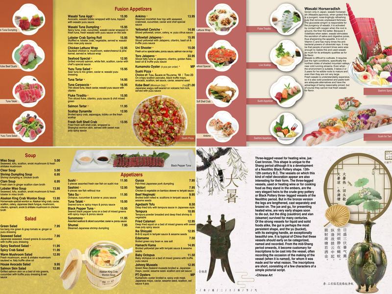 Peking Tokyo Menu
