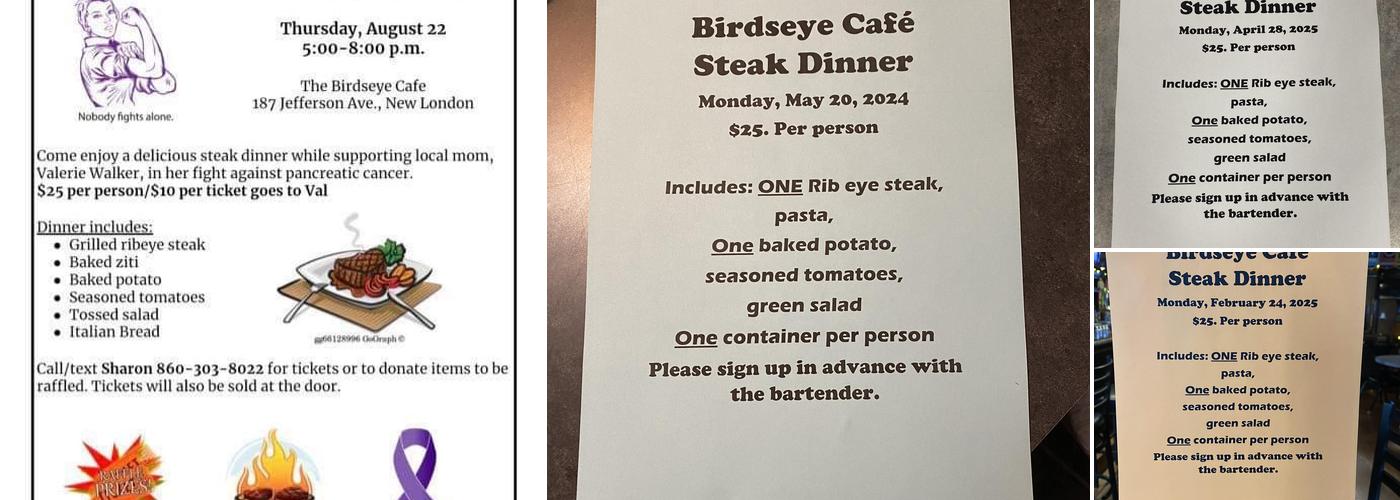 Birdseye Cafe Menu