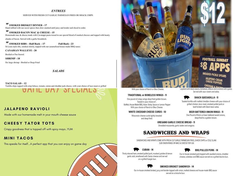 Shack Menu