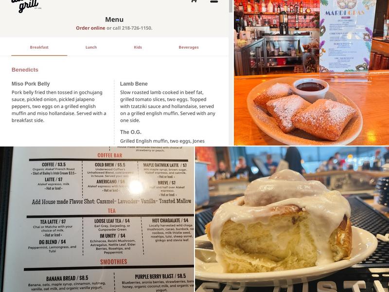 Duluth Grill Menu