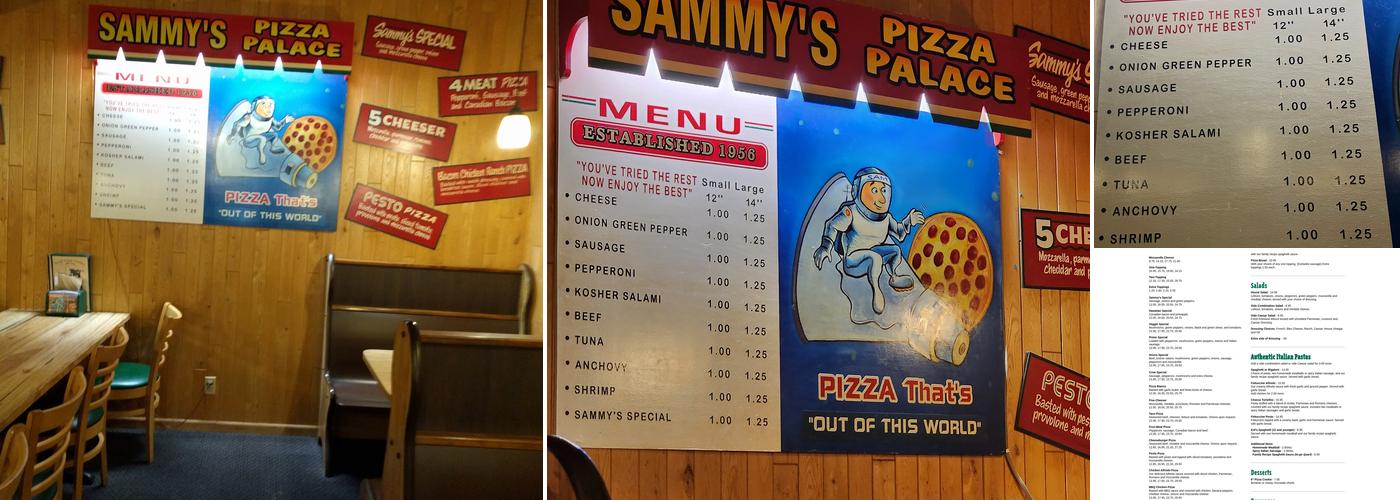 Sammy's Pizza & Restaurant Menu