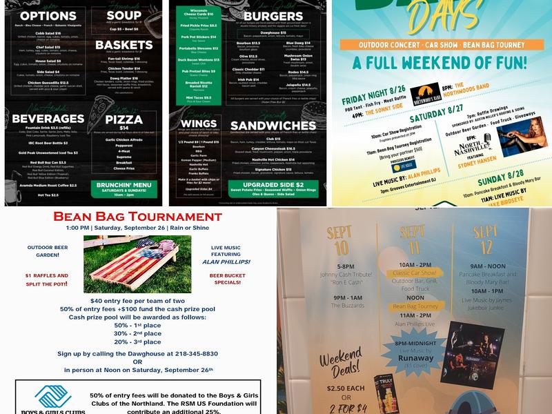 The Dawghouse Bar & Grill Menu