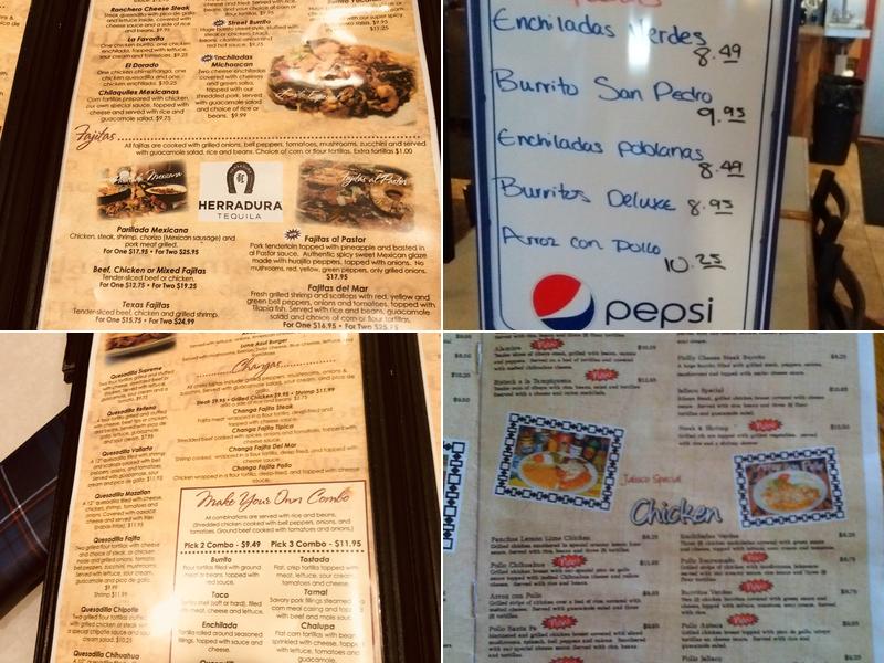 Pedro's Grill & Cantina Menu