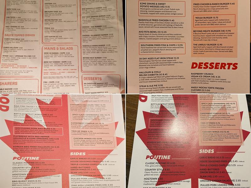 Maple Leaf Menu