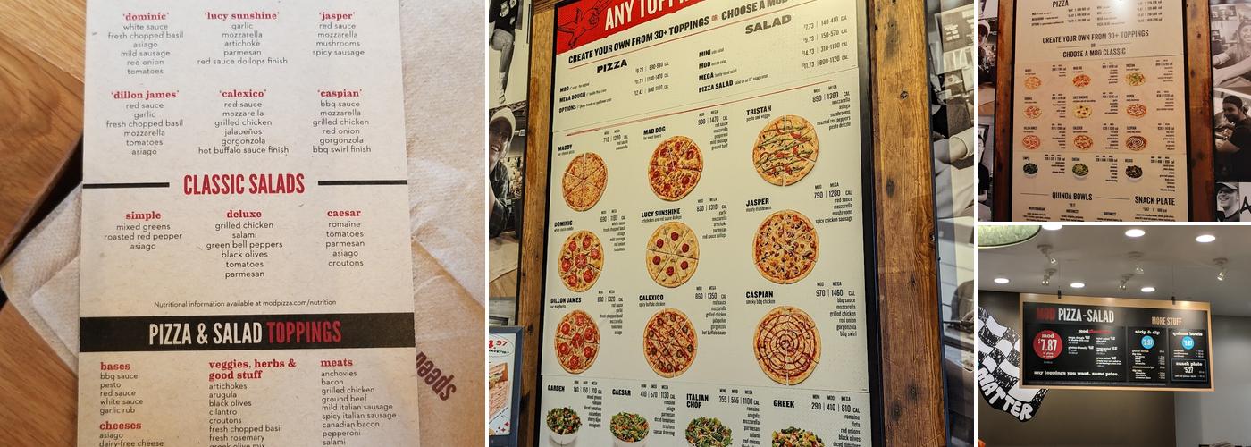 MOD Pizza Menu