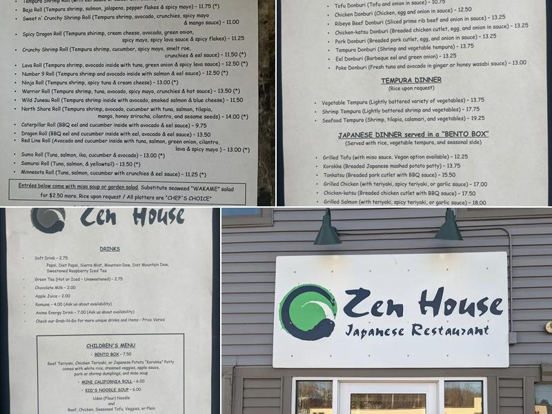 Zen House Menu