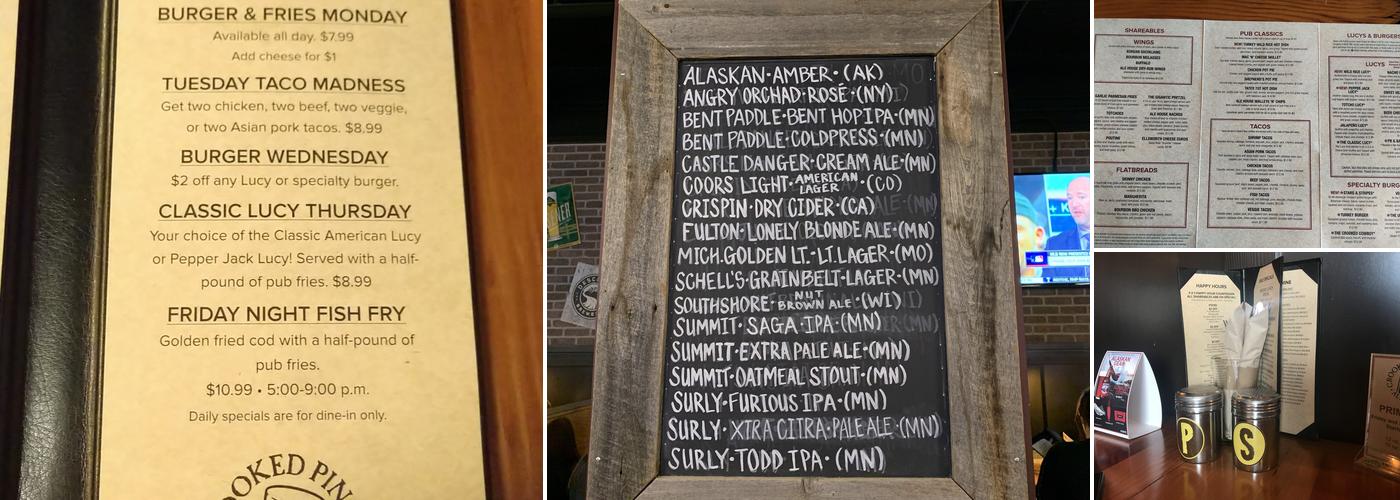 Crooked Pint Ale House Menu