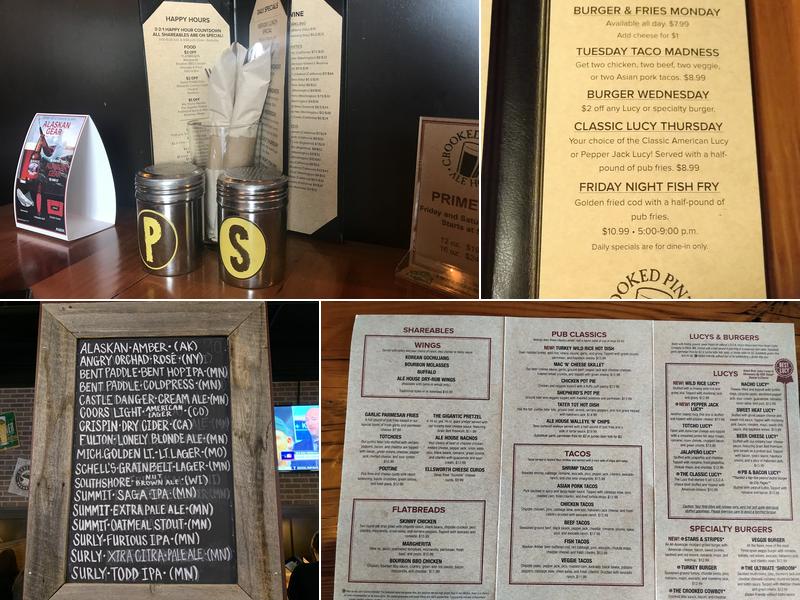 Crooked Pint Ale House Menu