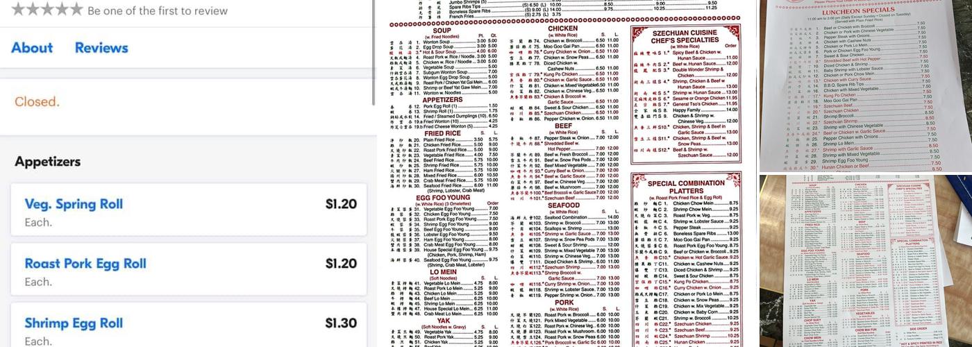 Great Wall Kitchen Menu