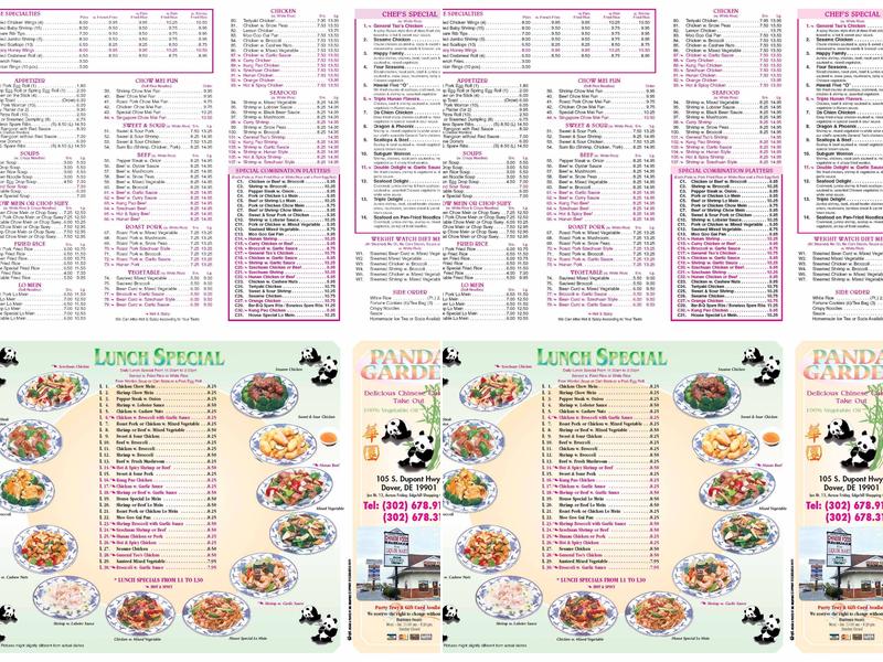 Panda Garden Menu