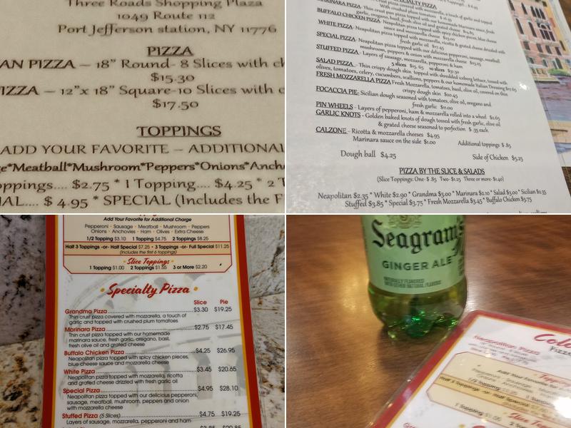 Colosseo Pizza Menu