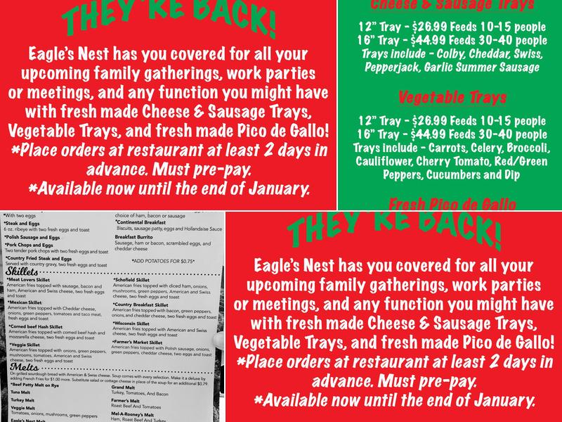 Eagle's Nest Family Restaurant Menu
