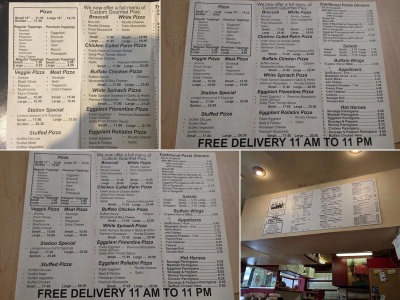 Station Pizza & Brew Menu