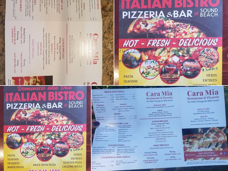 Robert Anthonys Italian Bistro Menu