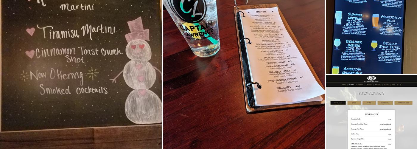 Gourmet Burger Bistro Menu