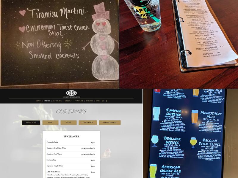 Gourmet Burger Bistro Menu