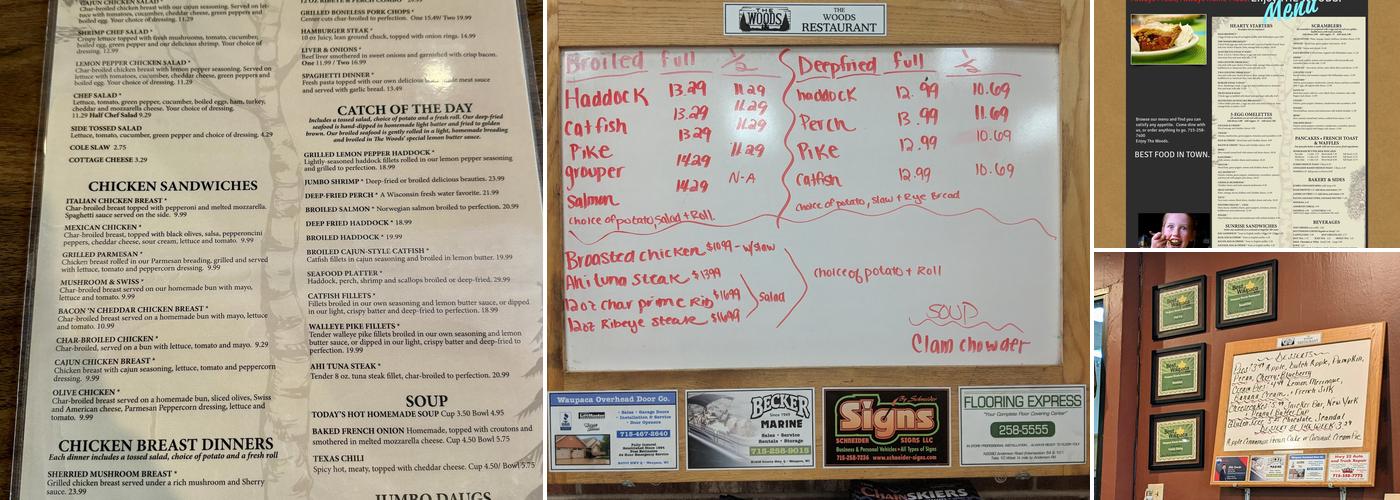 Waupaca Woods Restaurant, Waupaca Menu, Reviews (293), Photos (64
