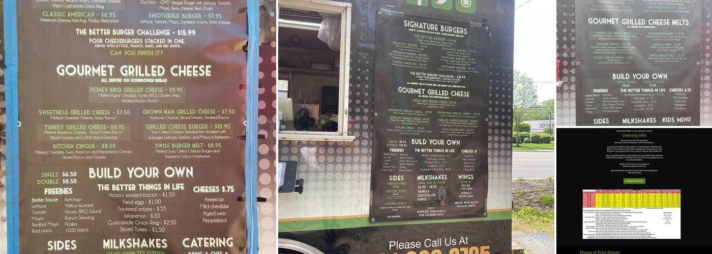 Better Burger Long Island Menu