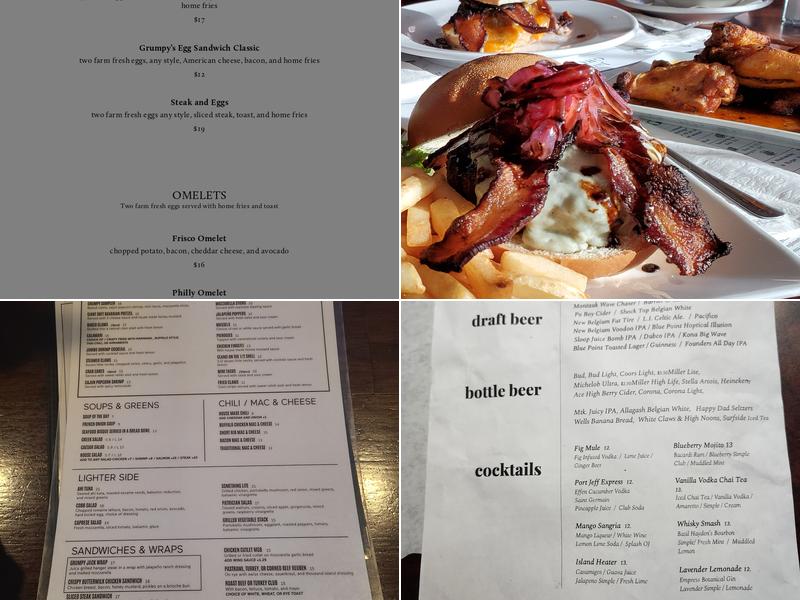 Grumpy Jack's Menu