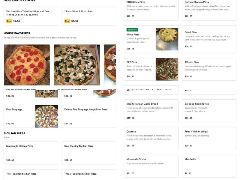 Giuseppe's Menu
