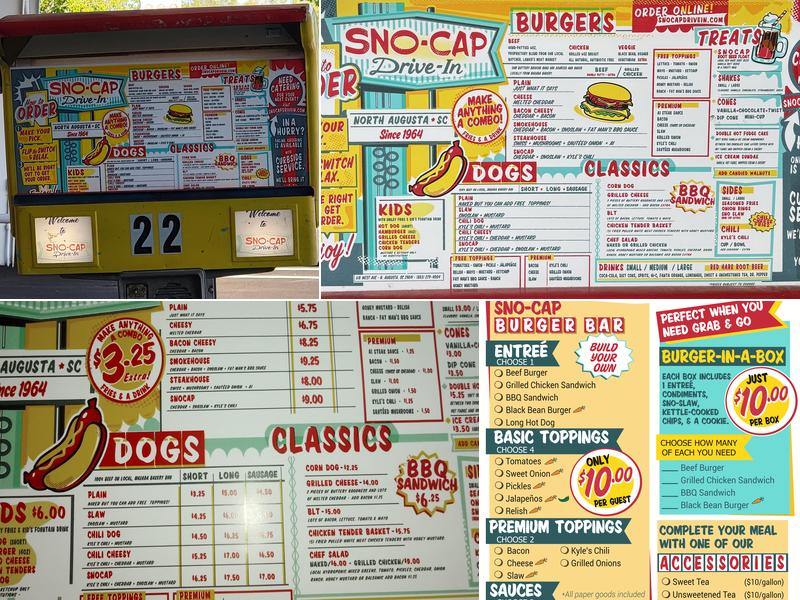 Sno-Cap Drive in Menu