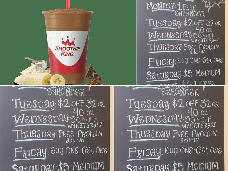 Smoothie King Menu