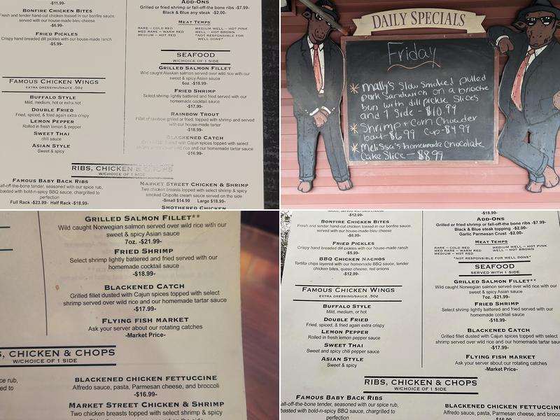 Tbonz Steakhouse of Augusta Menu