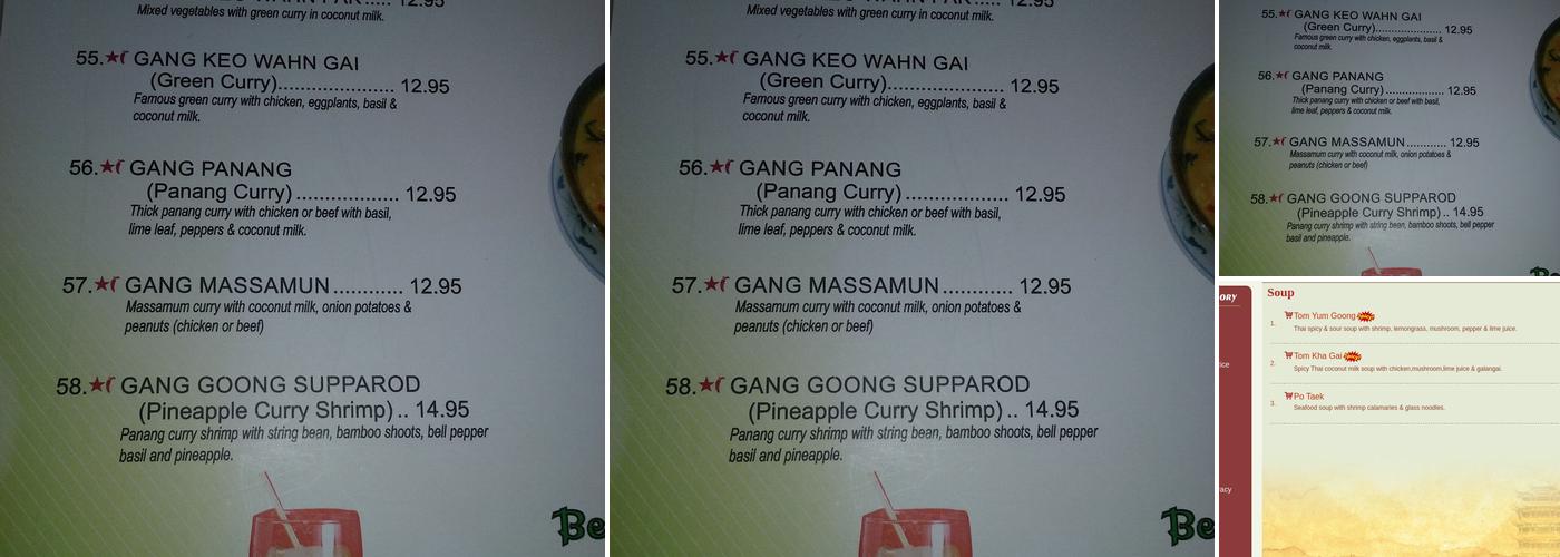 Lemonleaf Grill Menu