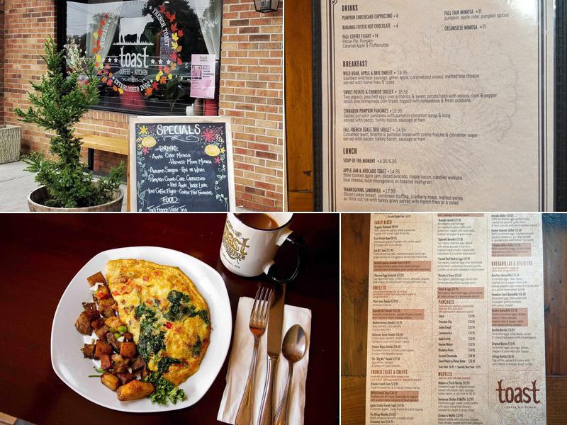 Toast Coffee + Kitchen Menu