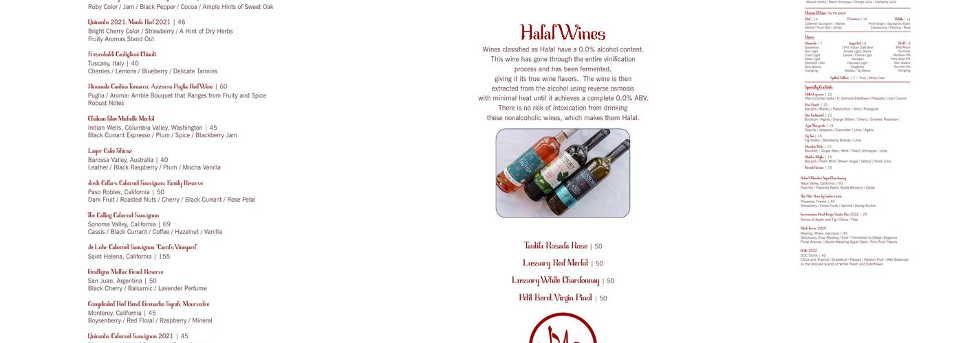 Curry Club at SaGhar Menu