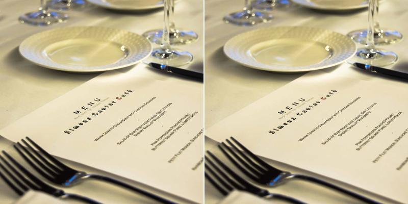 The Simons Center Café Menu