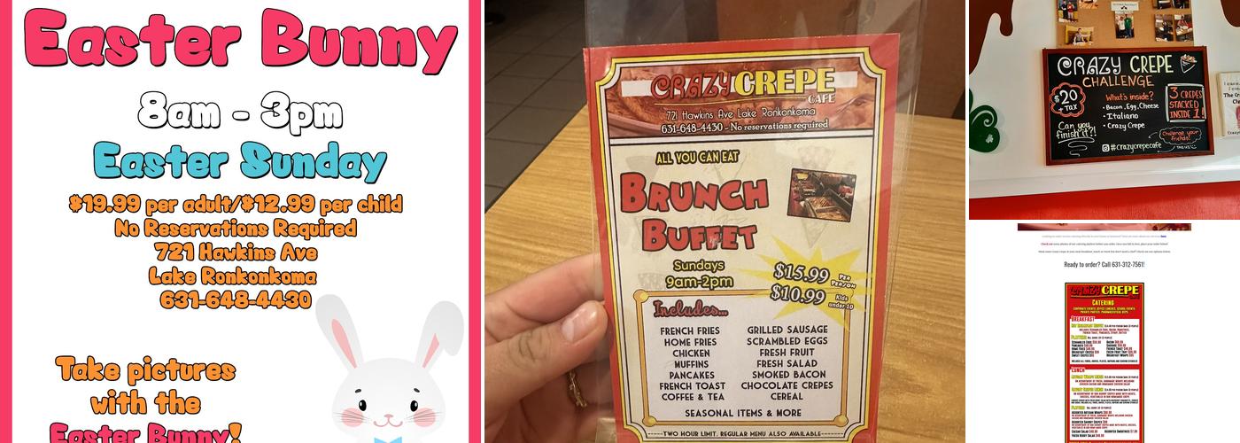 Crazy Crepe Cafe Menu