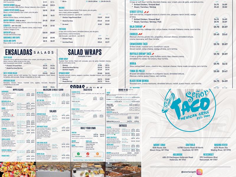 Señor Taco Express Menu