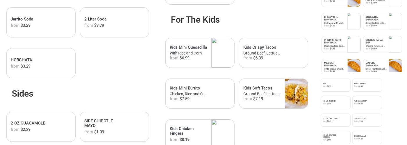 Blue Tortilla Fresh Mexican Grille Menu