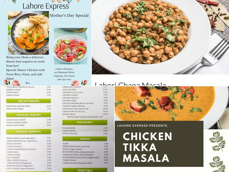 Lahore Express Menu