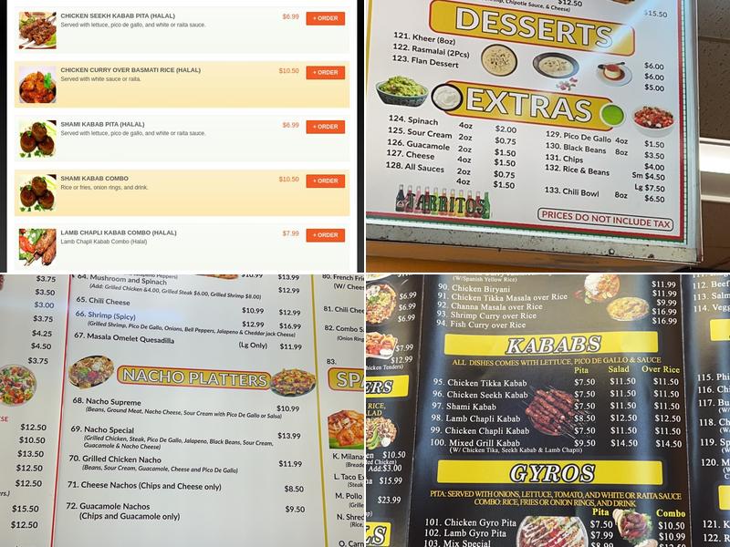 Taco Express Plus Menu