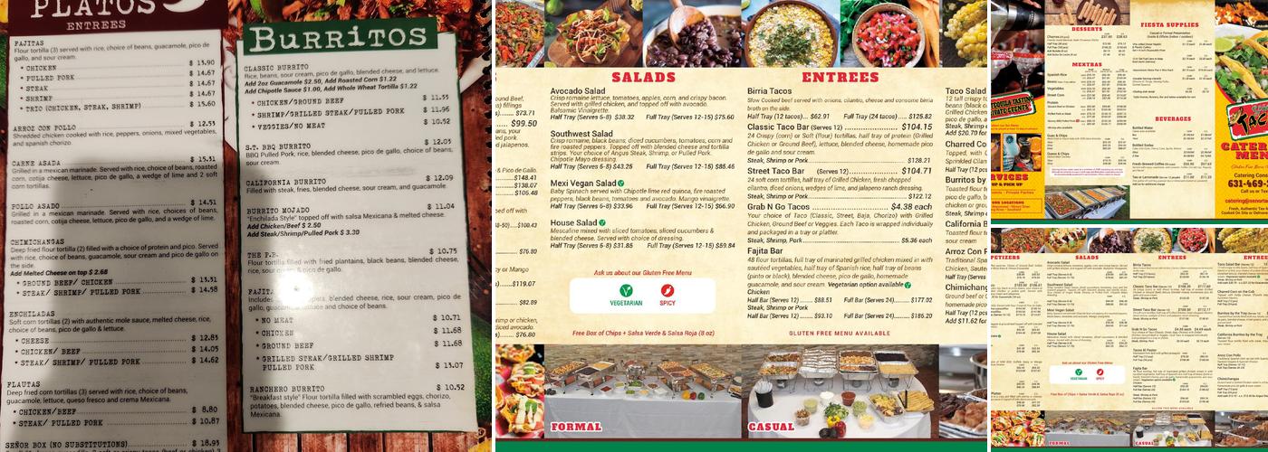 Señor Taco Mexican Grill & Bar Menu