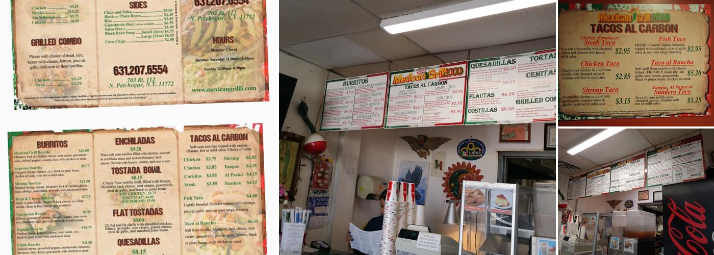Mexican Grill 2000 Menu