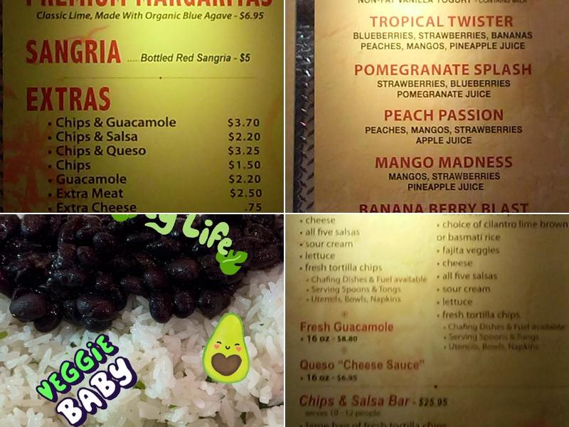 Cabo Fresh Menu