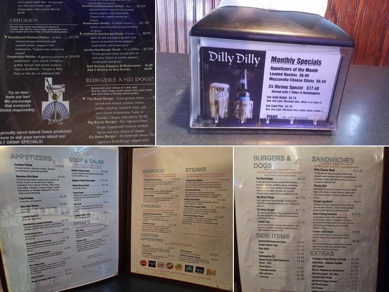 Roadrunner Cafe Menu