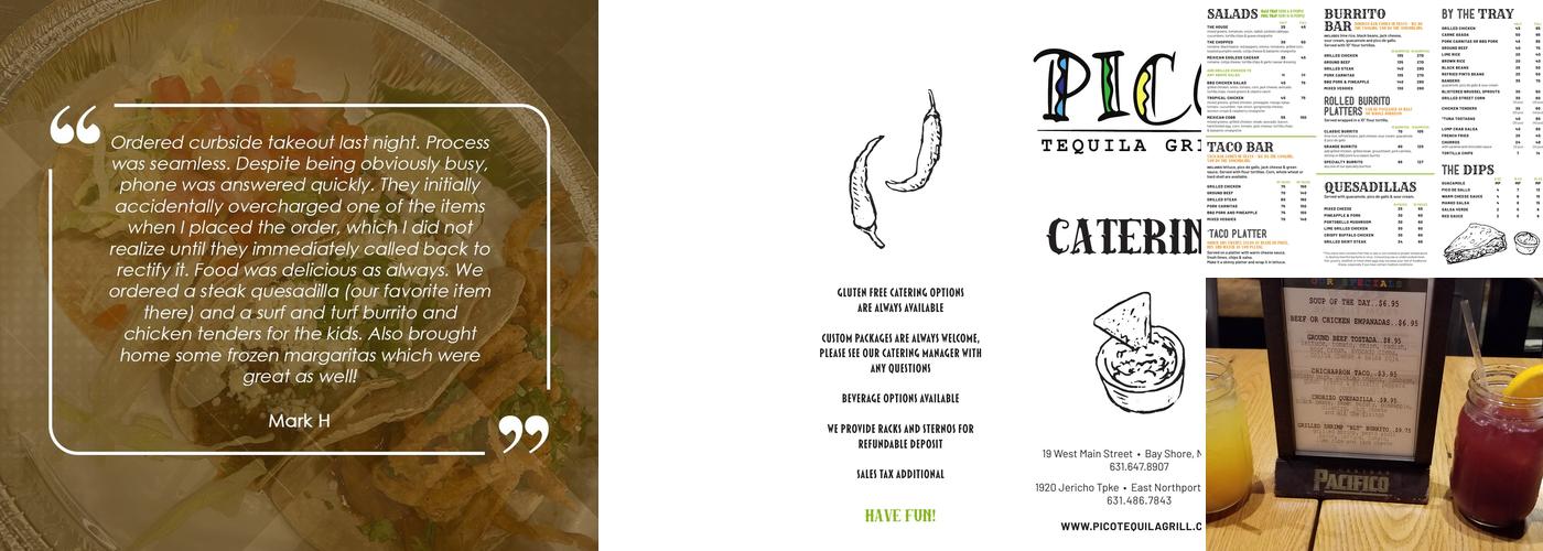 Pico Tequila Grill - Bay Shore Menu