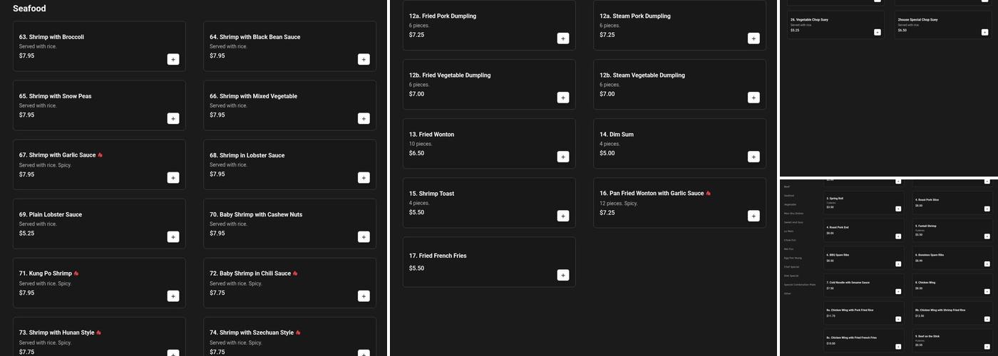 May garden(port jefferson station) Menu