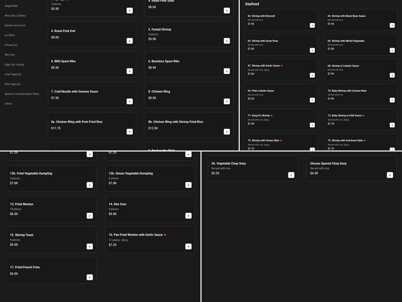 May garden(port jefferson station) Menu