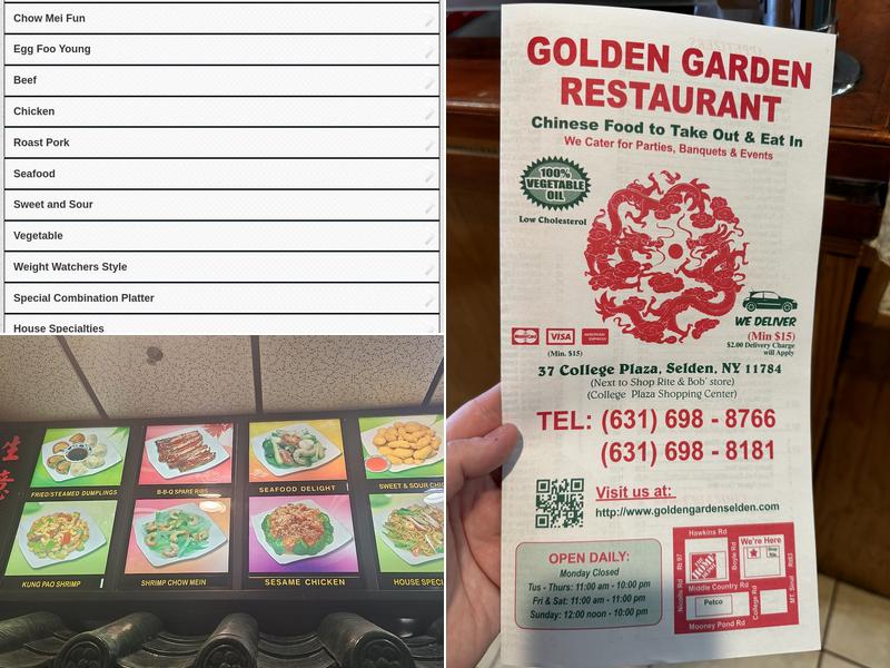 Golden Garden Chinese Restaurant Menu